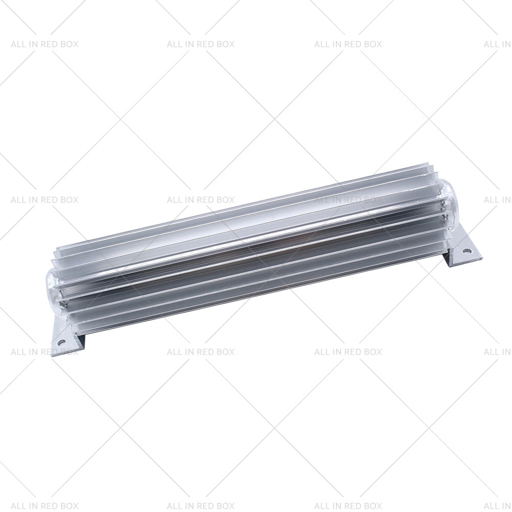 {{ Universal 12'' Aluminum Dual Pass Finned Transmission Oil Cooler W Fittings SL }} - Buy Car Parts Online at {{ Kaka Auto Parts }}.