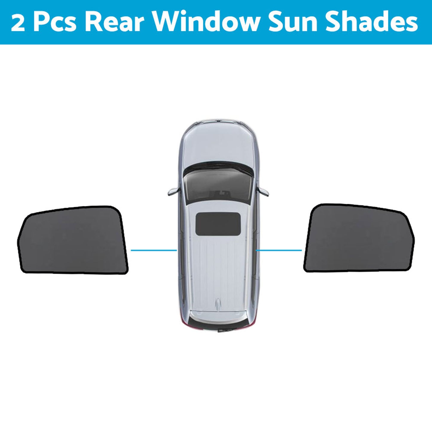Magnetic Mesh Sun Blind Shades Suitable for Audi Q5 8R 2009–2016 On Front Rear