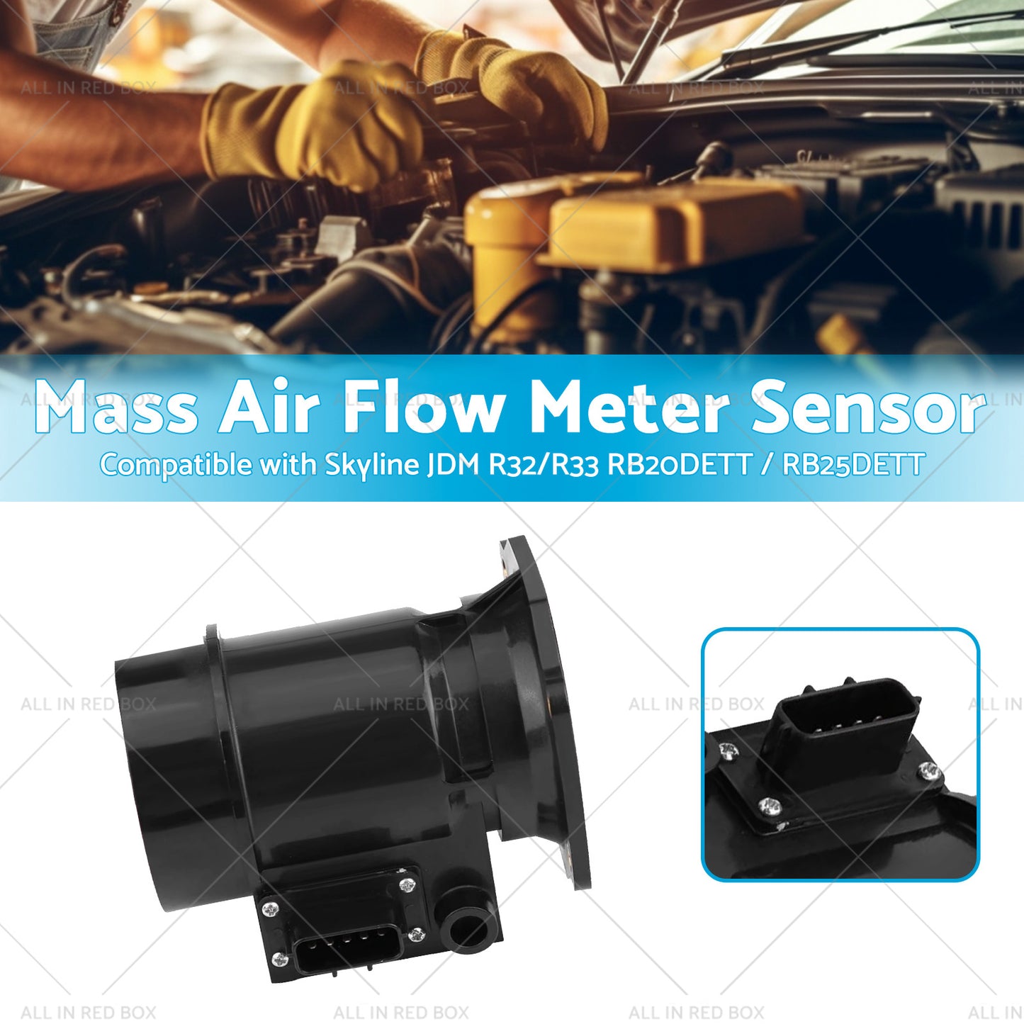{{ 5Pin Mass Air Flow Meter Suitablefor R32 R33 S1 Skyline RB20DET RB25DET Series 1 }} - Buy Car Parts Online at {{ Kaka Auto Parts }}.