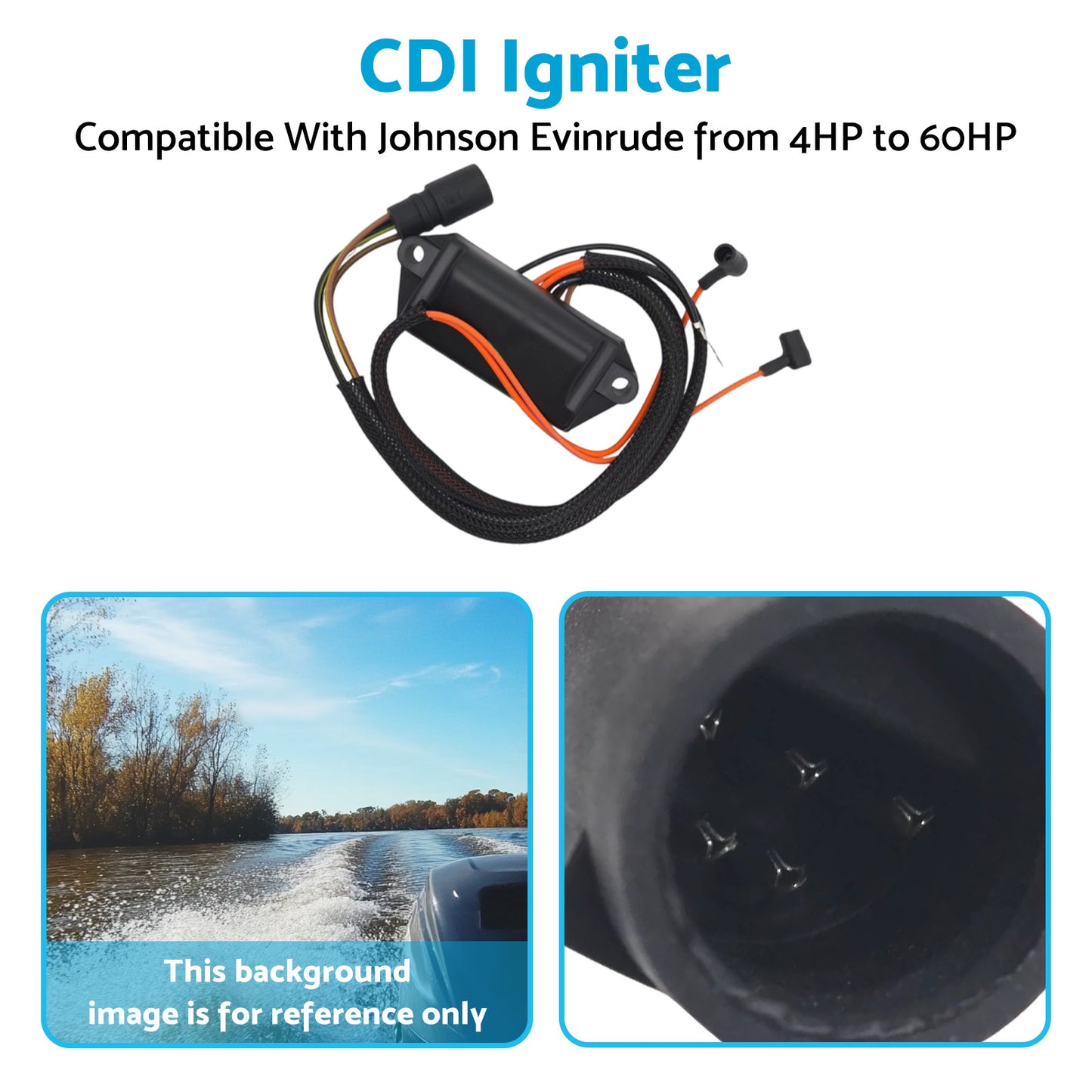 {{ Ignition Module Suitable For Johnson Evinrude 4HP 5HP 6HP 1986-2005 }} - Buy Car Parts Online at {{ Kaka Auto Parts }}.