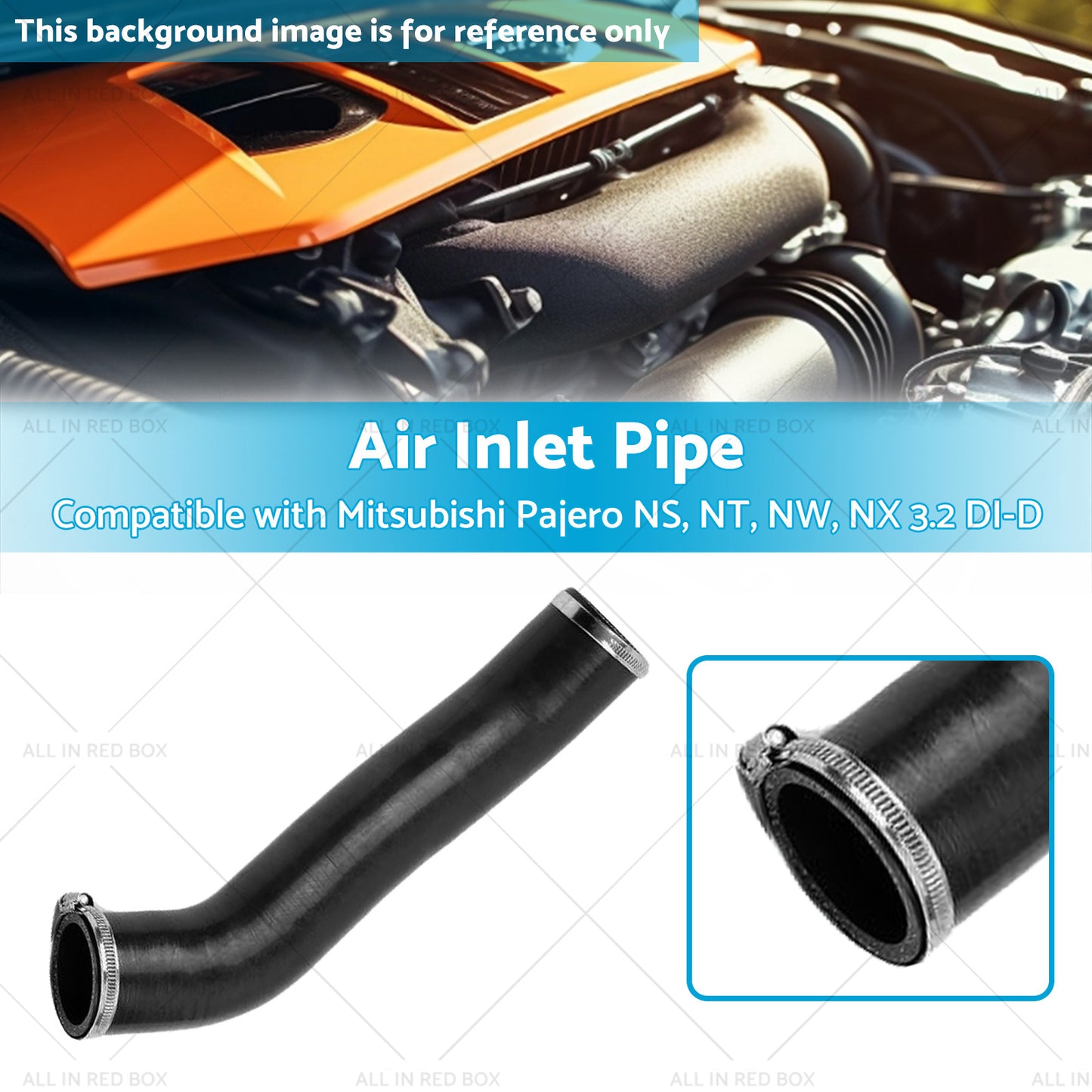 {{ Charge Air Pipe Inlet Hose Suitable for Mitsubishi Pajero IV V80 1505A361 }} - Buy Car Parts Online at {{ Kaka Auto Parts }}.