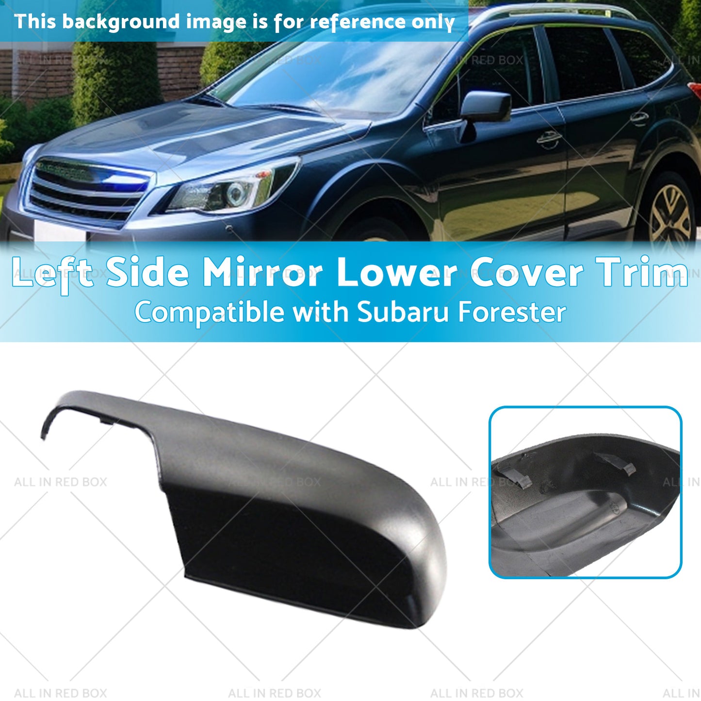 {{ Left Side Mirror Lower Cover Trim Suitable for 12-18 Subaru Forester XV G4X }} - Buy Car Parts Online at {{ Kaka Auto Parts }}.