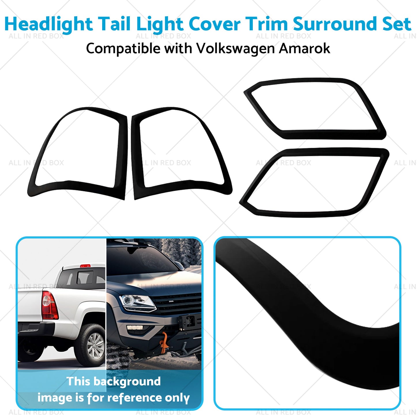 {{ Headlight Tail Light Cover Trim Surround Set Suitablefor Volkswagen Amarok 09-22 }} - Buy Car Parts Online at {{ Kaka Auto Parts }}.