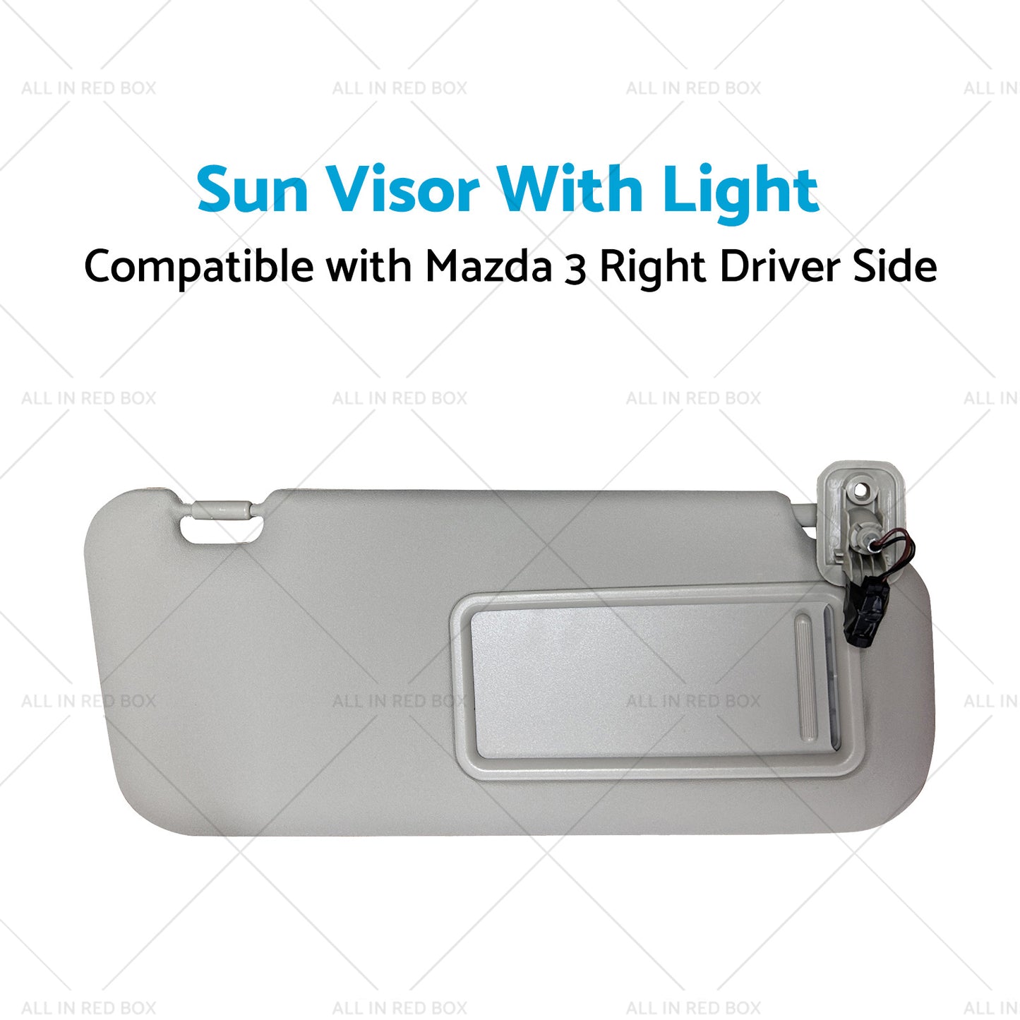 {{ BBM369-270C-75 Right Driver Side Sun Visor With Light Suitable for Mazda 3 10-13 }} - Buy Car Parts Online at {{ Kaka Auto Parts }}.
