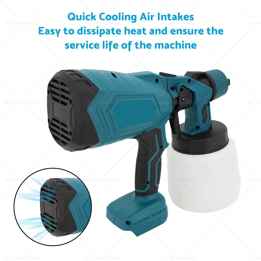 Electric Spray Gun Cordless Paint Airless Sprayer Suitable For Makita Battery
