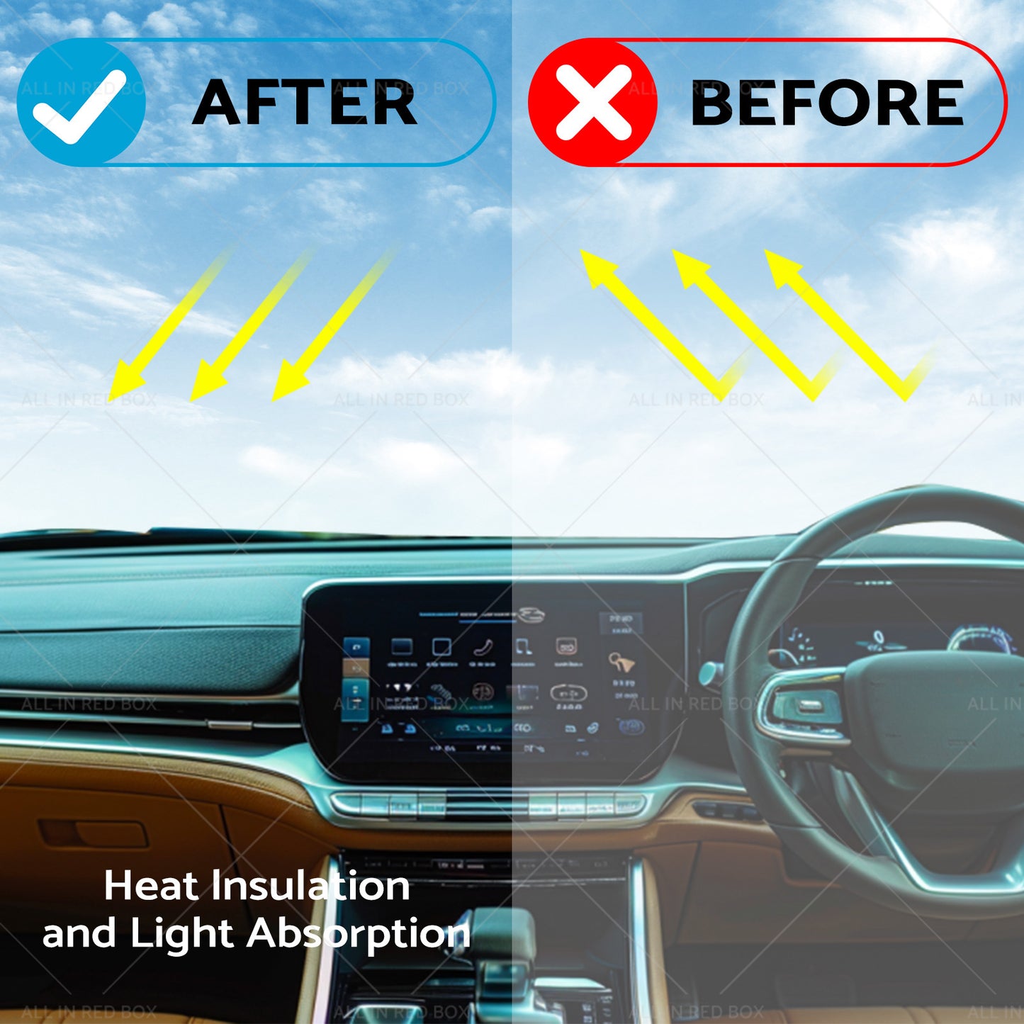 {{ Dashboard Sun Cover Dash Mat Suitable for Haval H6 LUX 7 or 2016-2020 Black }} - Buy Car Parts Online at {{ Kaka Auto Parts }}.