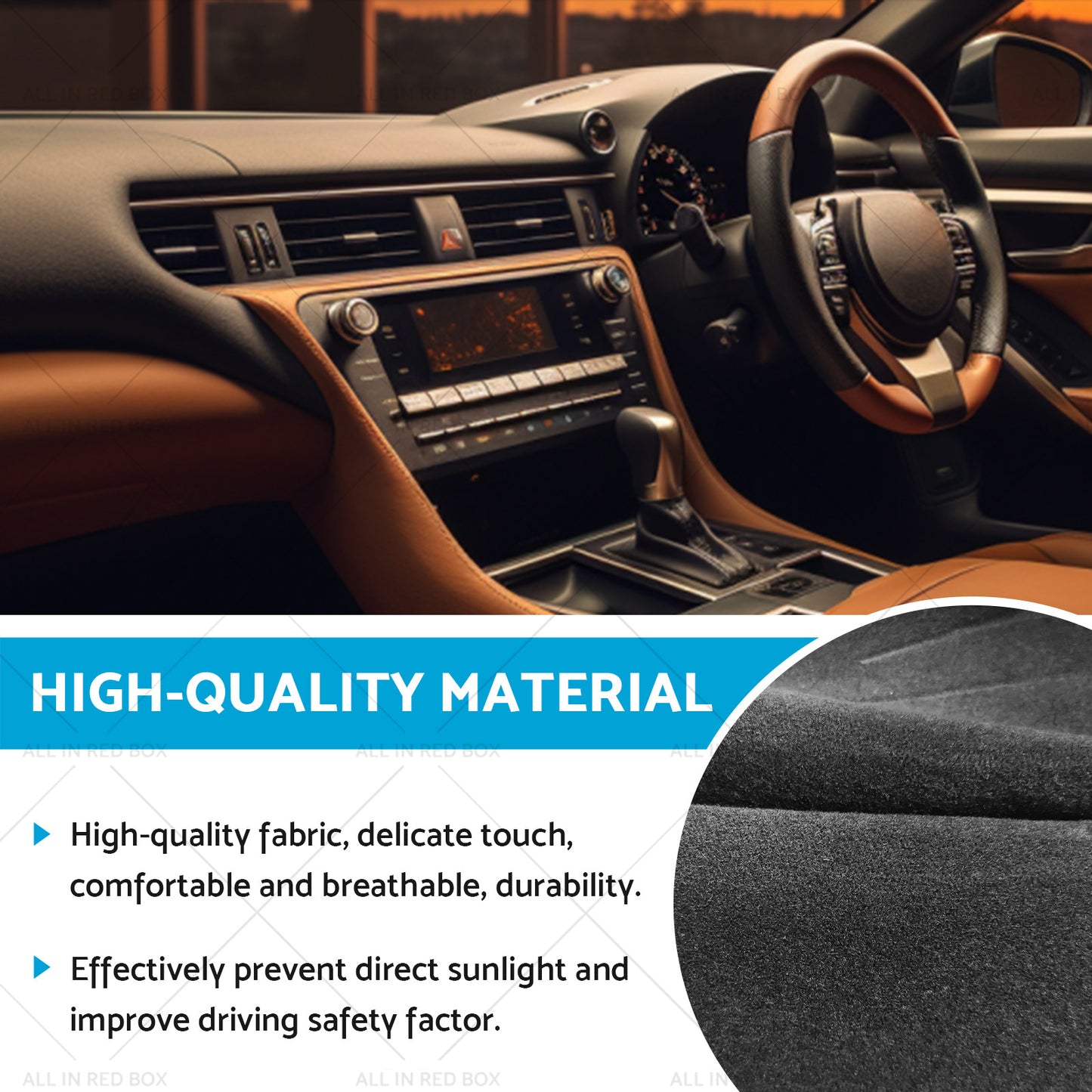 {{ Non-Slip Dash Mat Suitable For Lexus RX RX350 2016-2020 With HUD Dashboard Cover }} - Buy Car Parts Online at {{ Kaka Auto Parts }}.