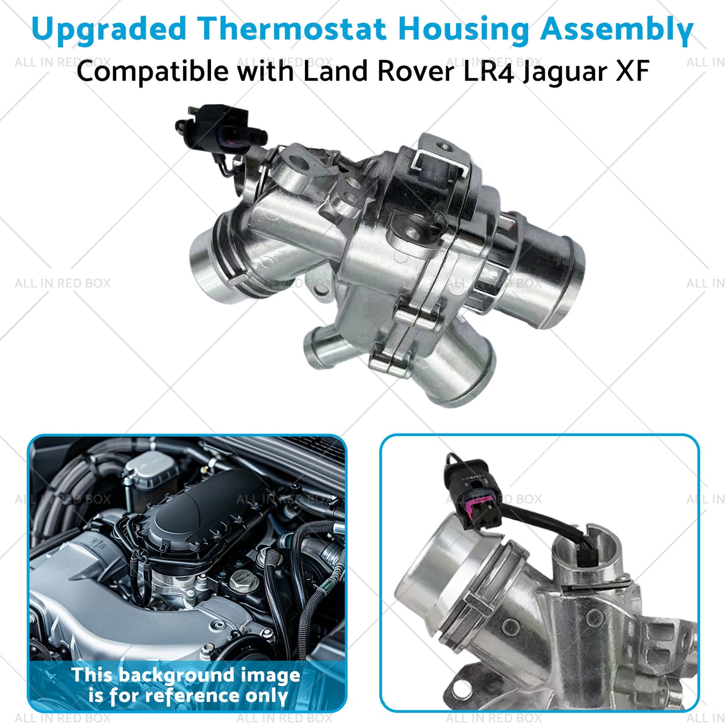 {{ Upgraded Thermostat Housing Assembly Suitable for Land Rover LR4 Jaguar XF 3. 0L }} - Buy Car Parts Online at {{ Kaka Auto Parts }}.
