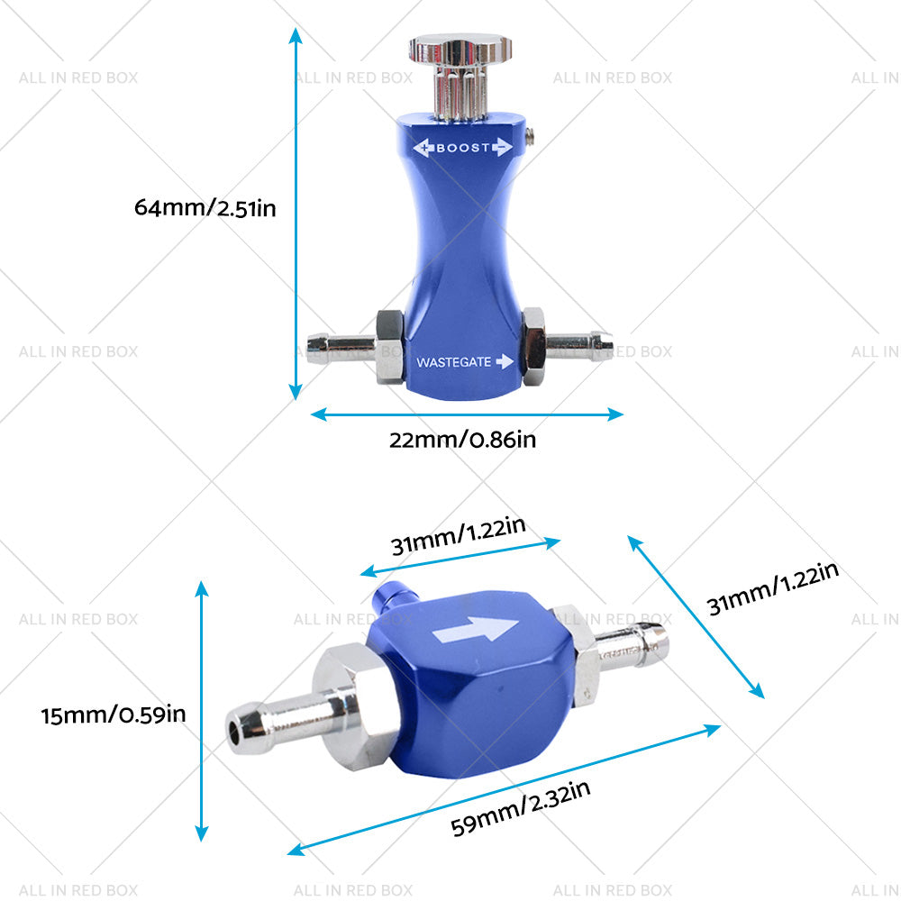 {{ Adjustable Tee Manual Turbo Boost Controller Bleed Valve Petrol Diesel Universal }} - Buy Car Parts Online at {{ Kaka Auto Parts }}.