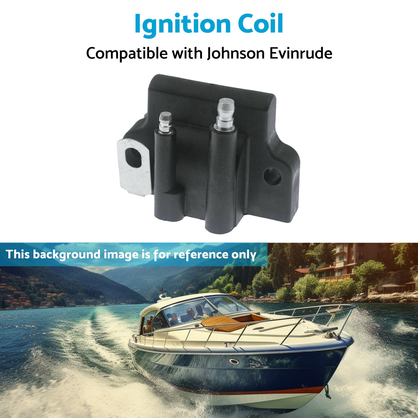 {{ 1x Ignition Coil Suitable for Johnson Evinrude 2-Stroke 8-300HP Motor 582508 }} - Buy Car Parts Online at {{ Kaka Auto Parts }}.