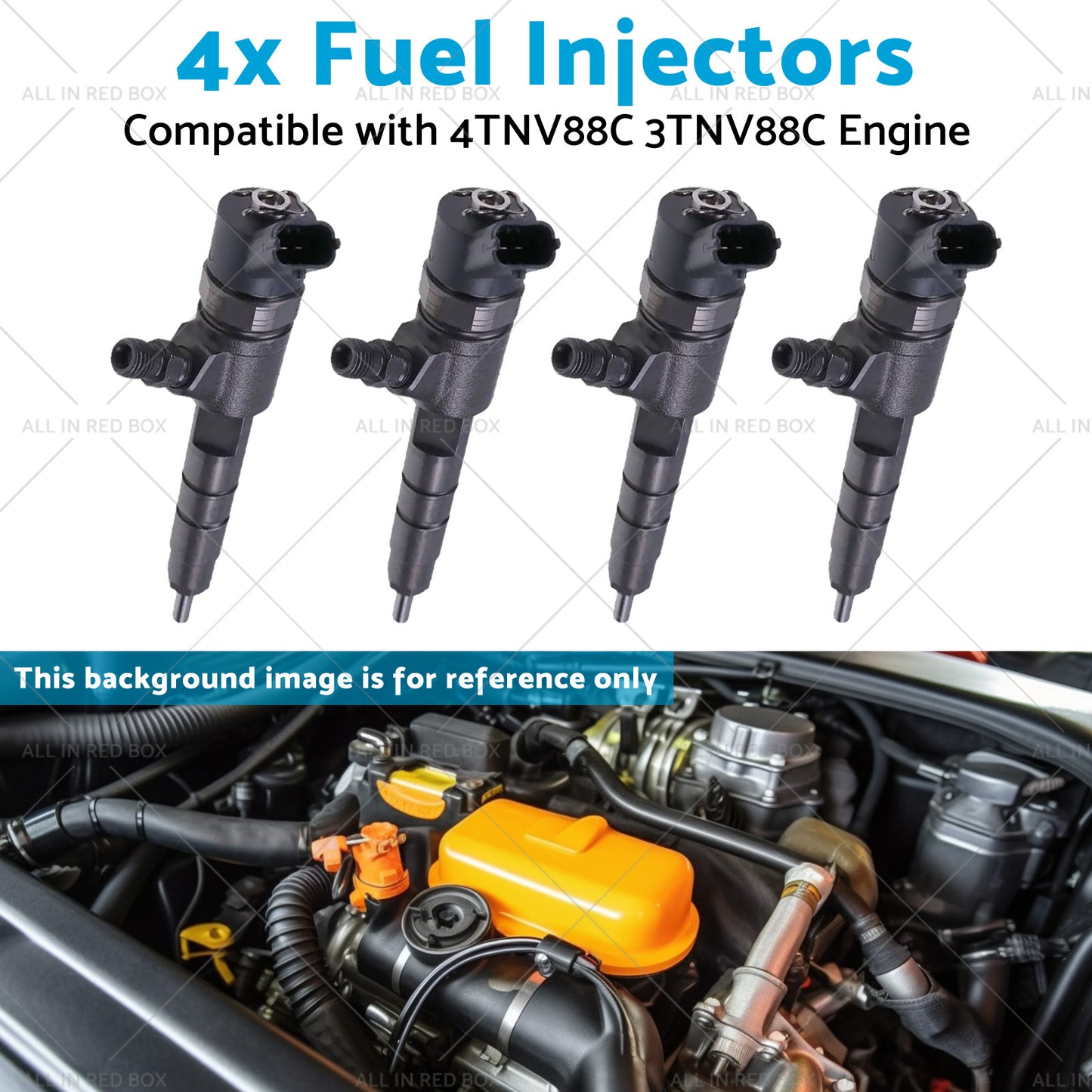 {{ 4x Fuel Injectors Suitable for 4TNV88C 3TNV88C Engine 129A00-53100 0445110463 }} - Buy Car Parts Online at {{ Kaka Auto Parts }}.