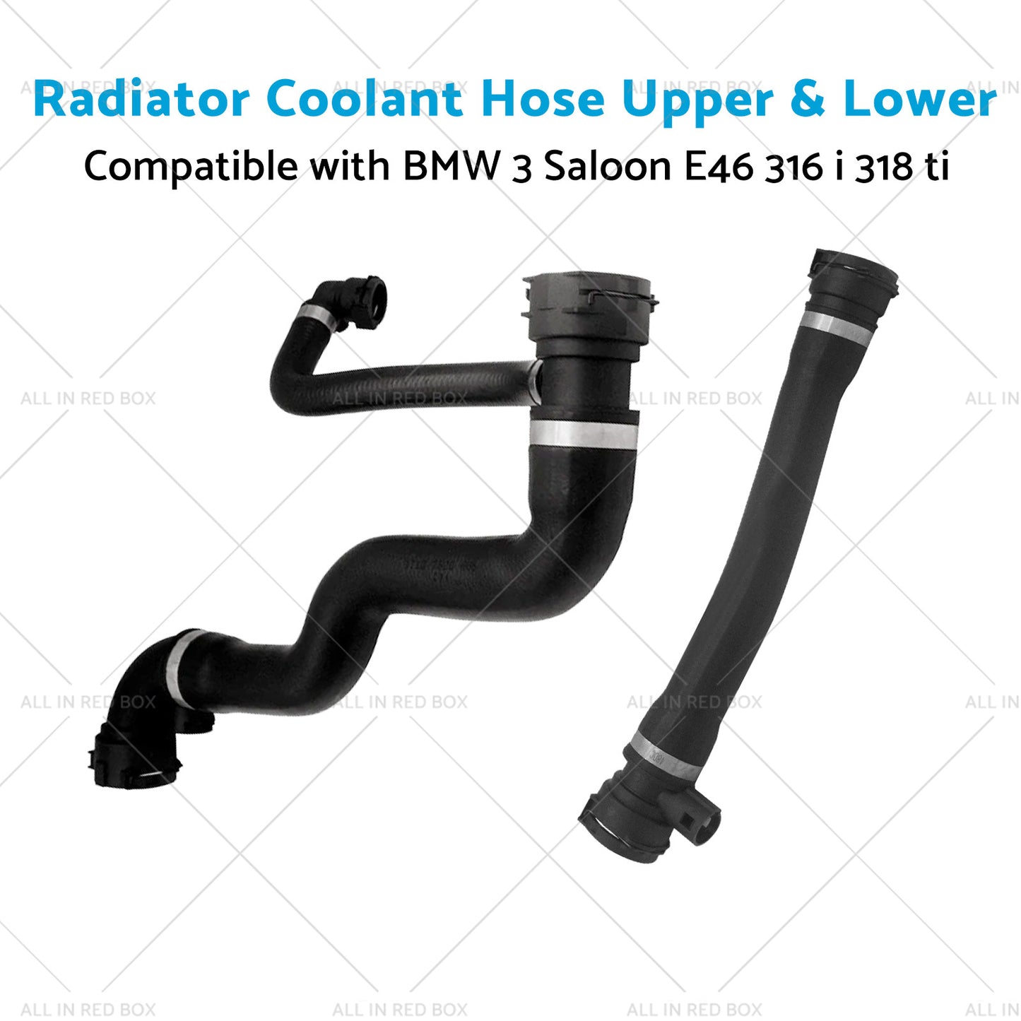 {{ Upper and Lower Radiator Coolant Hose Suitable for BMW 3 Saloon E46 316 i 318 ti }} - Buy Car Parts Online at {{ Kaka Auto Parts }}.