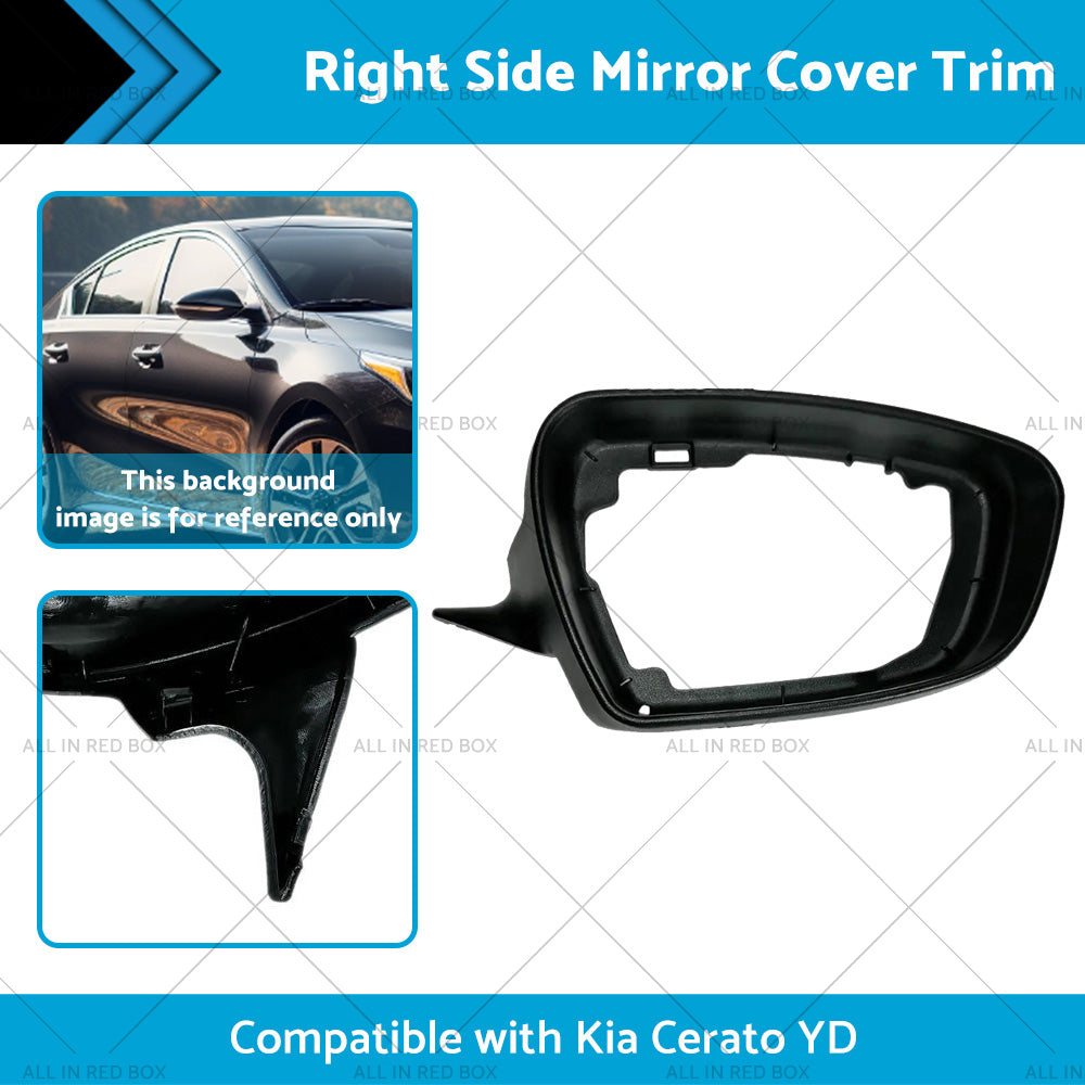 {{ Right Side Mirror Cover Trim Suitable for ?Kia Cerato YD 2013-2018 Matte Black }} - Buy Car Parts Online at {{ Kaka Auto Parts }}.