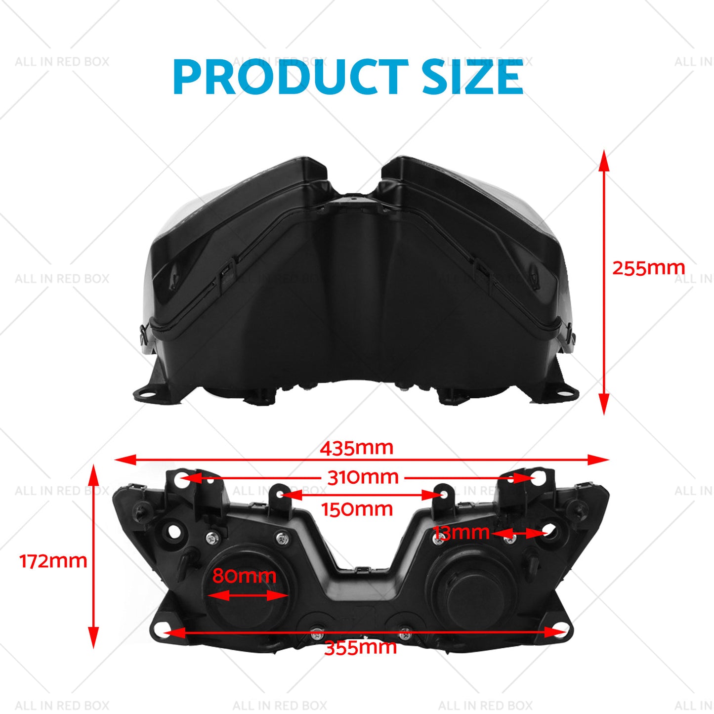 {{ Front Headlight Headlamp Assembly Suitable for Kawasaki Ninja 300R 2013-2018 }} - Buy Car Parts Online at {{ Kaka Auto Parts }}.
