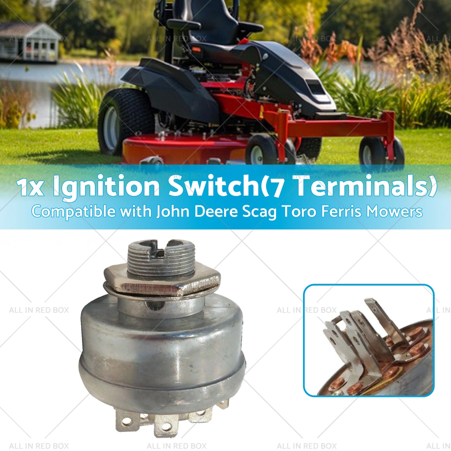 Ignition Switch Ride On Mower Suitable for Husqvarna and Murray 1994 onwards 532