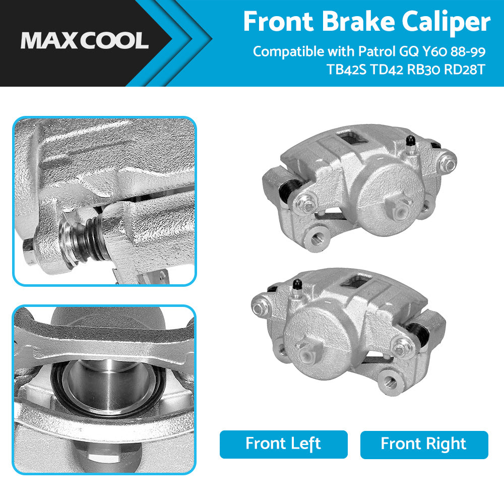 Front LHRH Brake Caliper Suitable For Patrol GQ Y60 88-99 TB42S TD42 RB30 RD28T