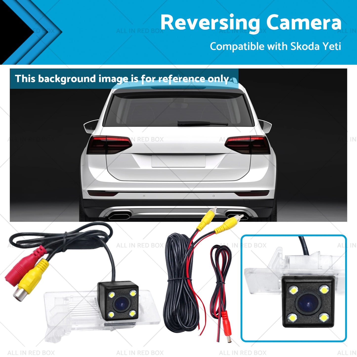 {{ Reversing Camera Suitable For Skoda Yeti Rapid Octavia III Kodiaq VW Touareg }} - Buy Car Parts Online at {{ Kaka Auto Parts }}.
