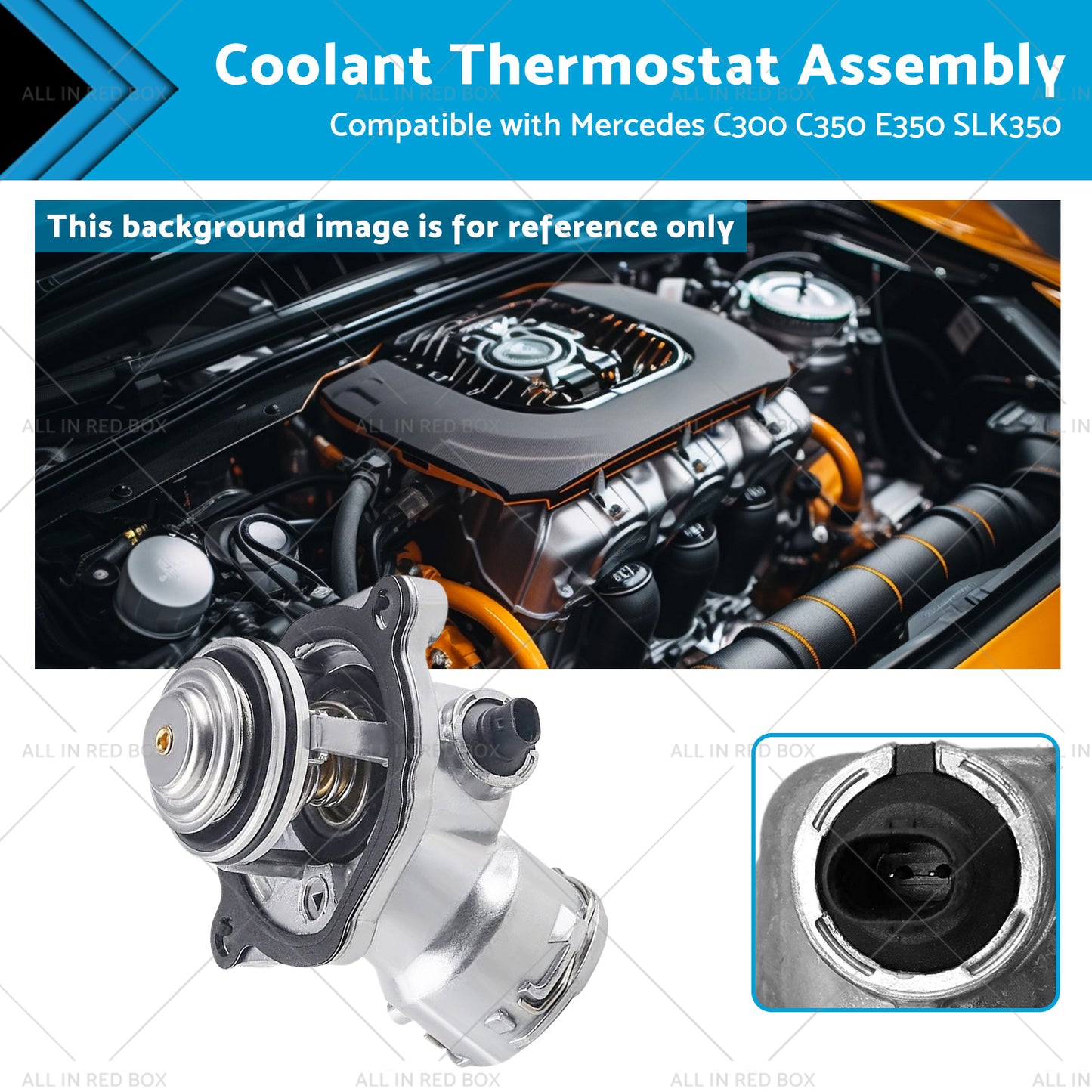 {{ Coolant Thermostat Assembly Suitable for Mercedes C300 C350 E350 SLK350 50-12 }} - Buy Car Parts Online at {{ Kaka Auto Parts }}.
