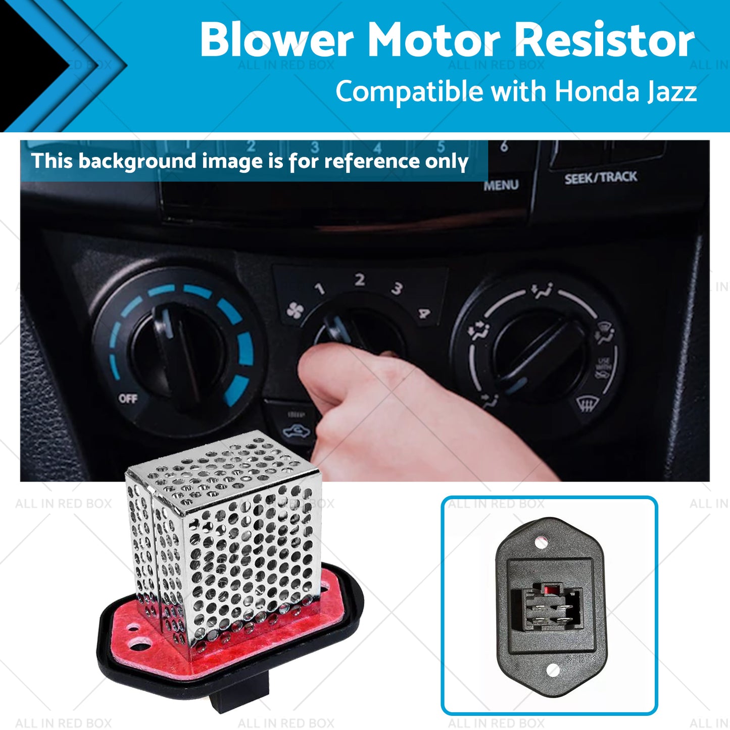 {{ Blower Motor Regulator Resistor Heater Transistor Suitable for Honda Jazz 09-12 }} - Buy Car Parts Online at {{ Kaka Auto Parts }}.