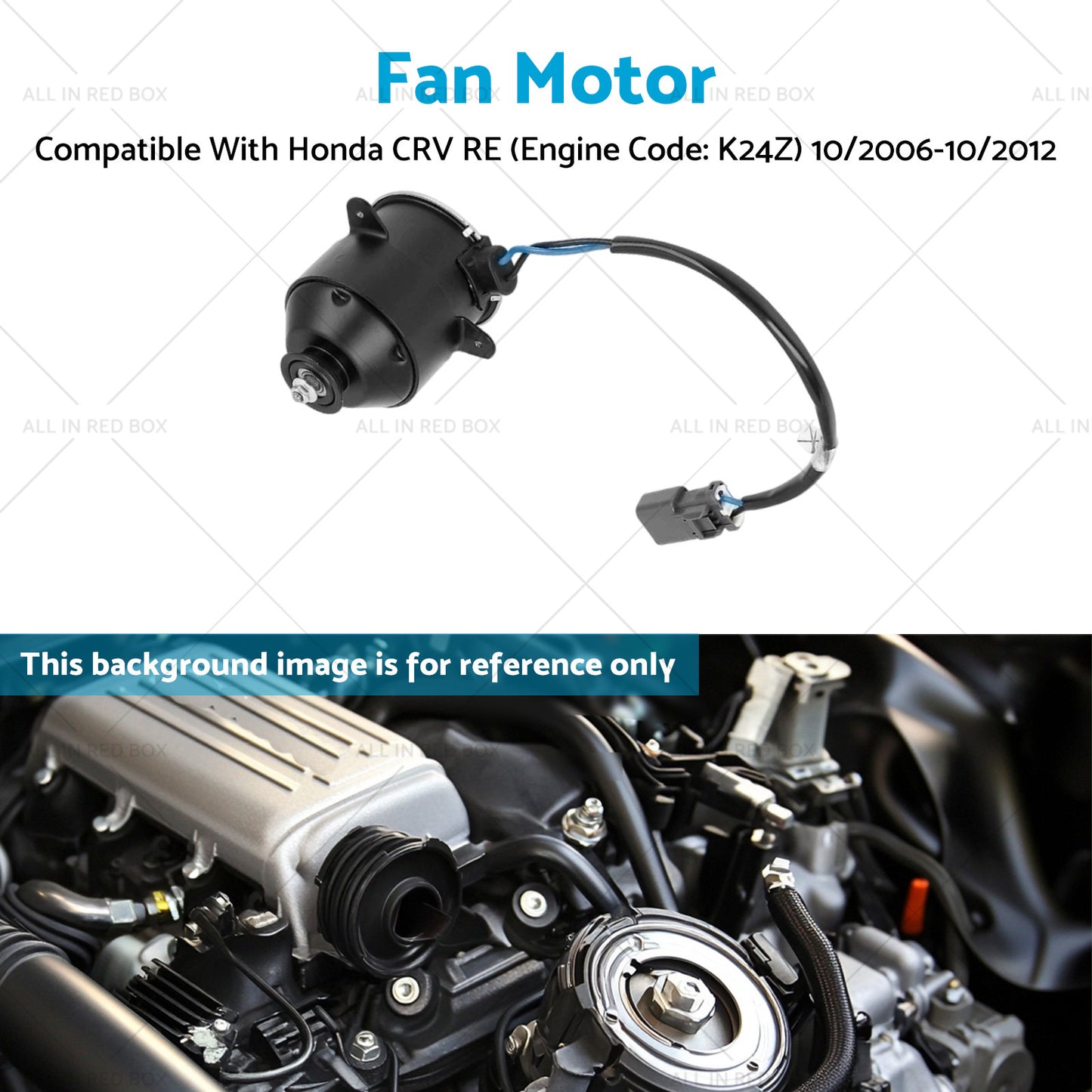 {{ Radiator Thermo Cooling Fan Motor Suitable for Honda CR-V CRV RE 2006-2012 }} - Buy Car Parts Online at {{ Kaka Auto Parts }}.
