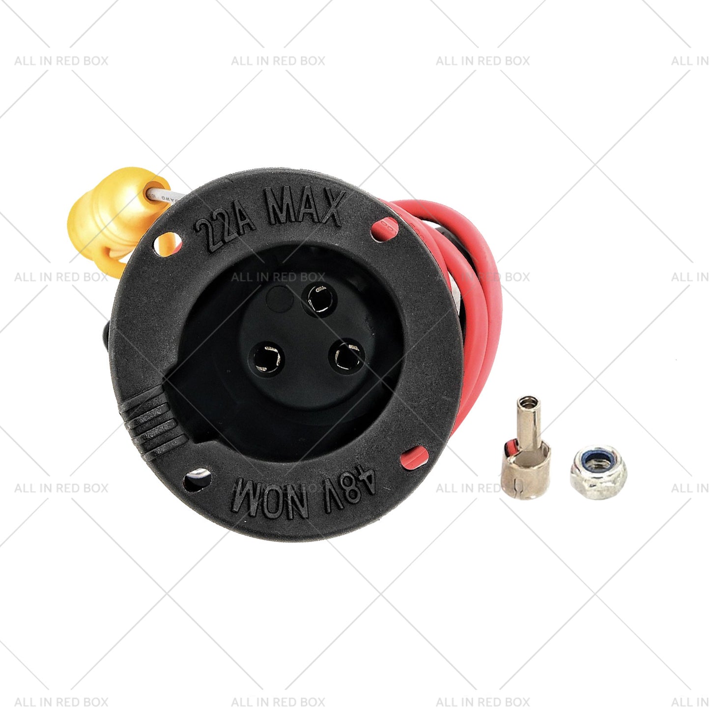 {{ 48V Golf Car Charger Receptacle and Fuse Assembly Suitable for Club Car DS 2000-Up }} - Buy Car Parts Online at {{ Kaka Auto Parts }}.
