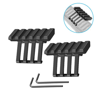 compare product 2x Low Profile Tactical 45° Offset Angle Mounts Suitable For Picatinny & Weaver Rails