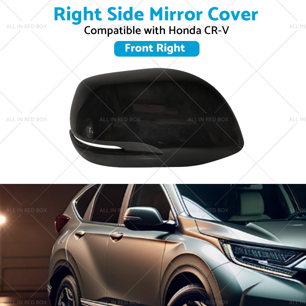 {{ RH Mirror Cover Housing Cap Suitable for Honda CR-V 12- NH731P Crystal Black }} - Buy Car Parts Online at {{ Kaka Auto Parts }}.