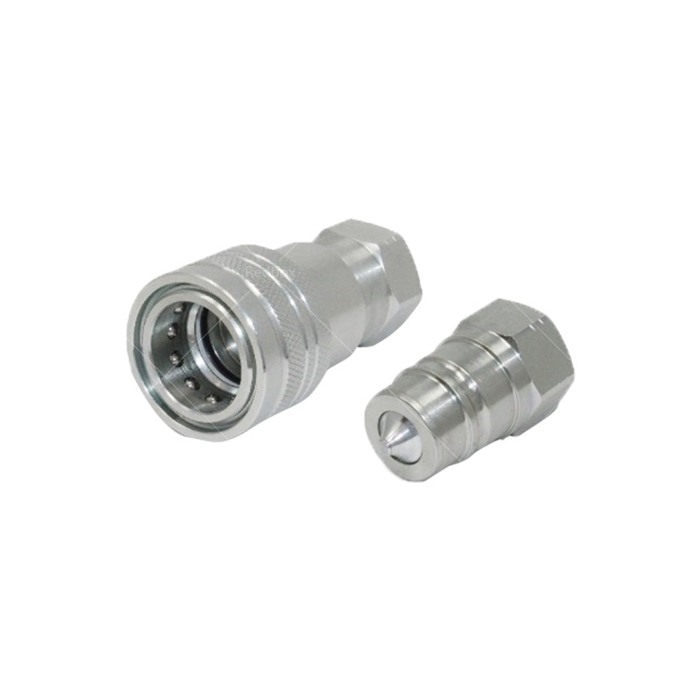 PAIR Hydraulic Quick Release Coupling 1 or 2 inch BSP Set Tractor Loader Male and Female