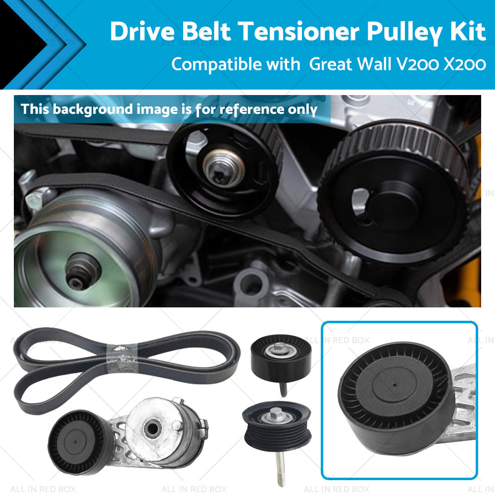 {{ Drive Belt Tensioner Pulley Kit Suitable for Great Wall V200 X200 2. 0L Diesel }} - Buy Car Parts Online at {{ Kaka Auto Parts }}.