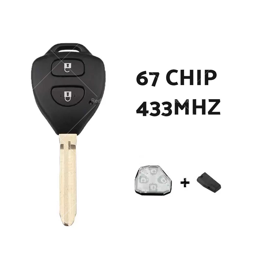 Complete Remote Car Key Suitable For Toyota Hilux or Yaris 2005-2009 4D-67