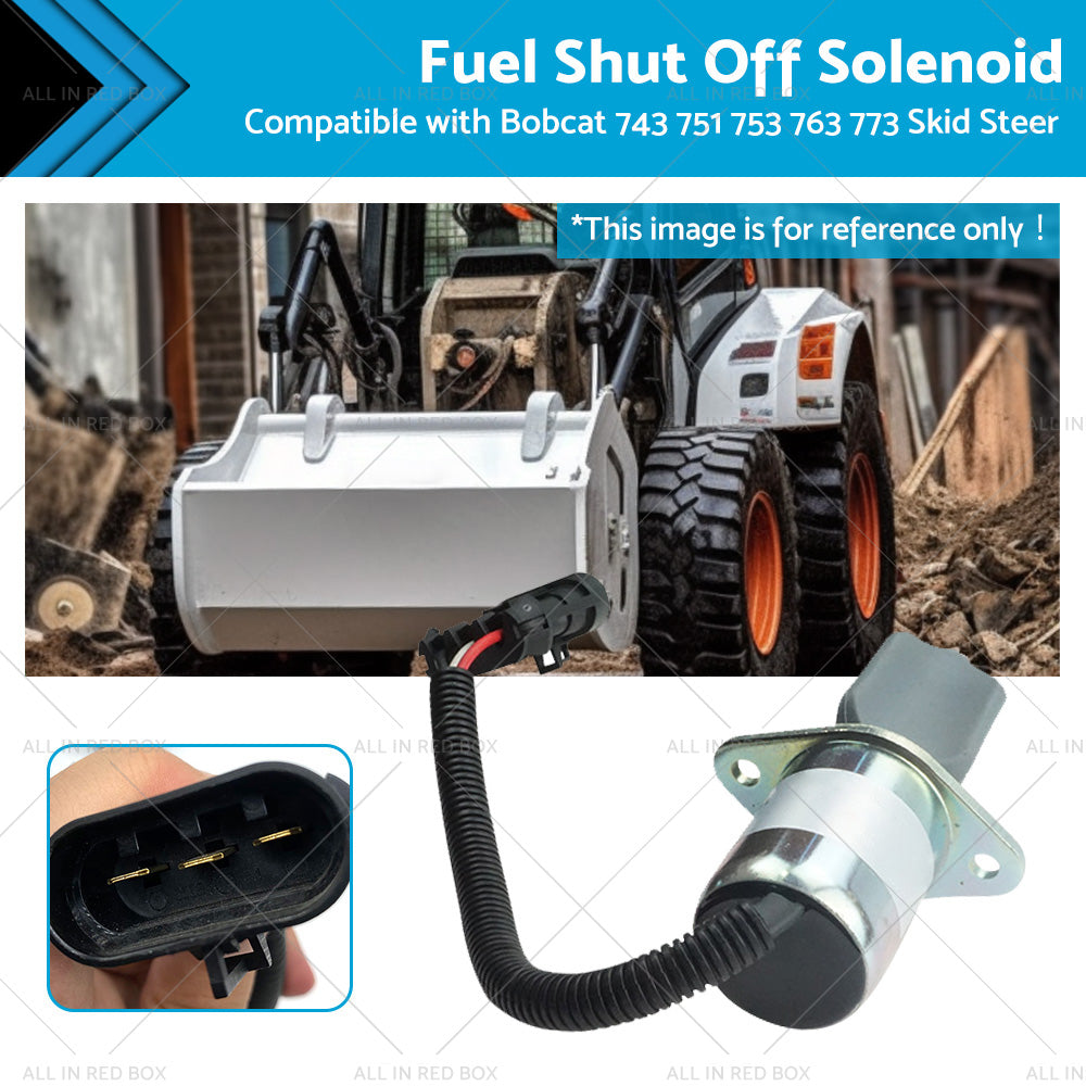 {{ Fuel Shut Off Solenoid Suitable for Bobcat 743 751 753 763 773 6681513 6667993 }} - Buy Car Parts Online at {{ Kaka Auto Parts }}.