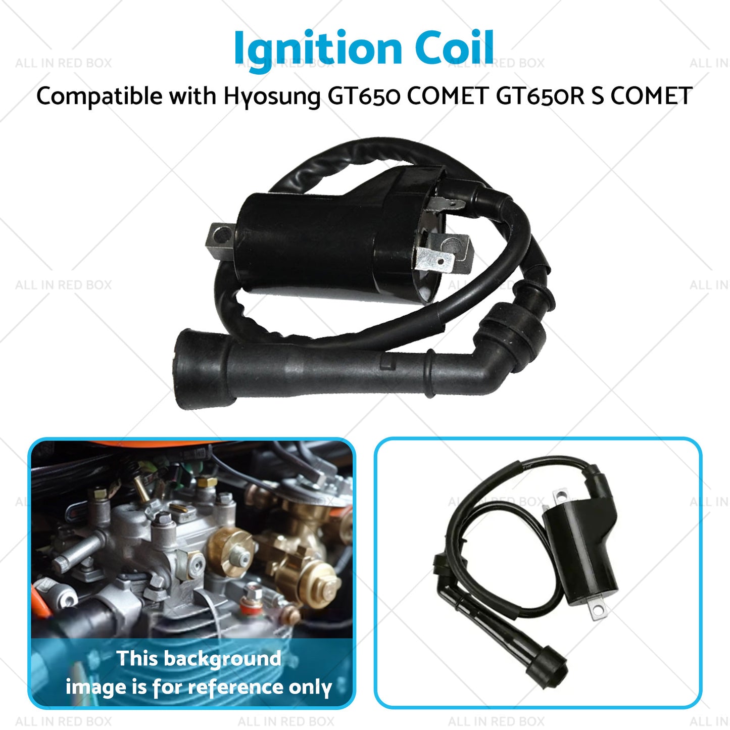 {{ 12V Single Lead Ignition Coil Suitable For Hyosung GT650 COMET GT650R S COMET }} - Buy Car Parts Online at {{ Kaka Auto Parts }}.