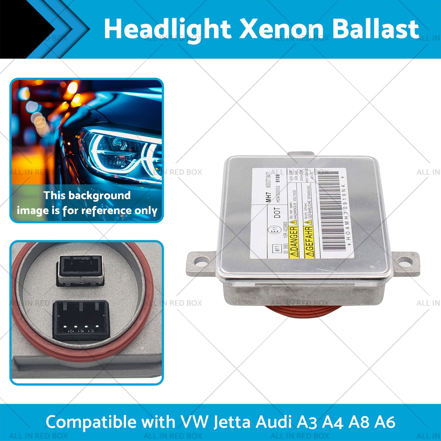 {{ 8K0941597B Headlight Xenon Ballast Suitable for VW Jetta Audi A3 A4 A8 A6 09-14 }} - Buy Car Parts Online at {{ Kaka Auto Parts }}.