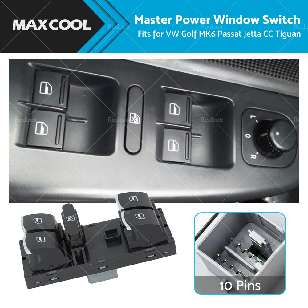 {{ Master Power Window Switch 5ND959857 For VW Golf MK6 Passat Jetta CC Tiguan AU }} - Buy Car Parts Online at {{ Kaka Auto Parts }}.
