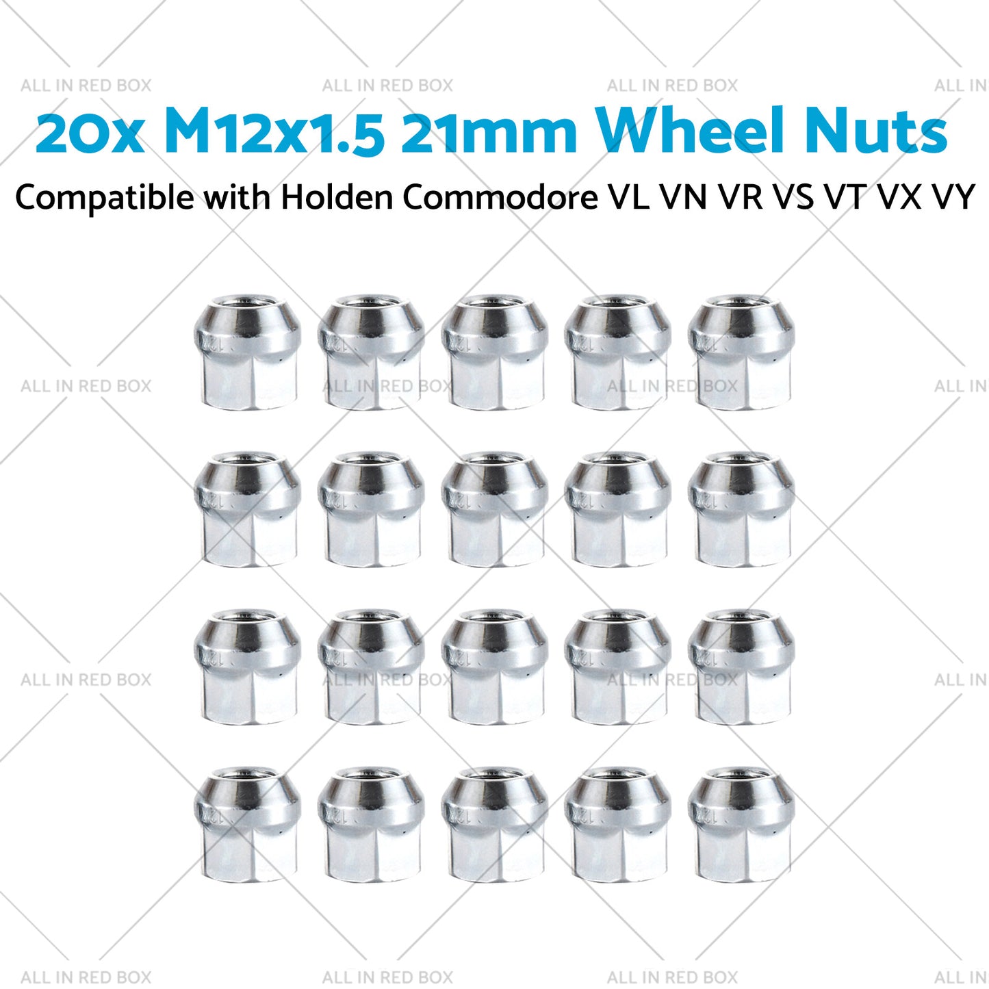 {{ 20x M12x1. 5 Wheel Nuts Suitable for Holden Commodore VL VN VR VS VT VX VY }} - Buy Car Parts Online at {{ Kaka Auto Parts }}.