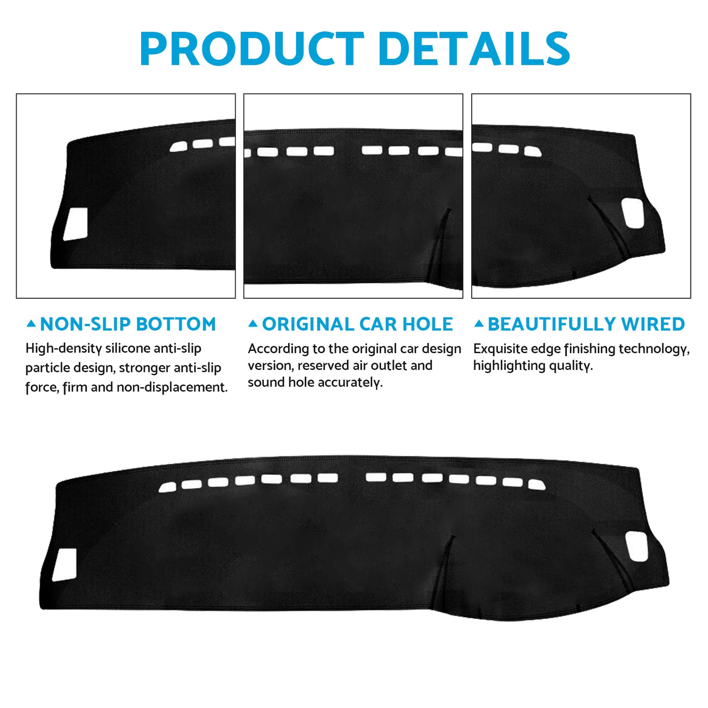 {{ Non-Slip Dash Mat Suitable For GWM Cannon-X/Cannon Vanta/Cannon-XSR 2021-2025 }} - Buy Car Parts Online at {{ Kaka Auto Parts }}.