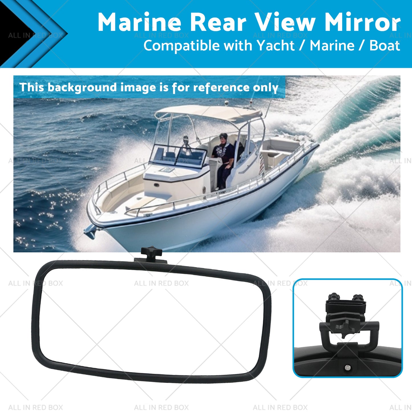 {{ Retrofit Mount Bracket Ski Pontoon Rear View Mirror For Marine Boat Yacht }} - Buy Car Parts Online at {{ Kaka Auto Parts }}.