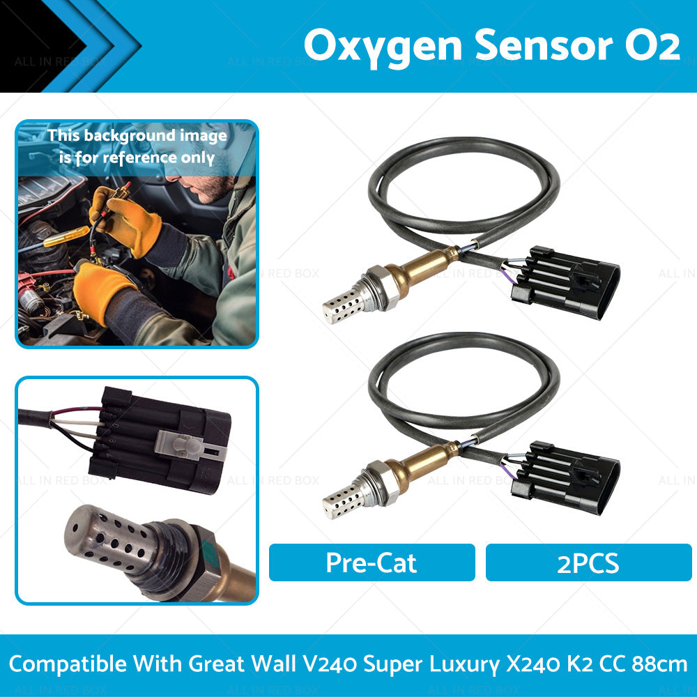 {{ 2 x Oxygen Sensor O2 Suitable For Great Wall V240 Super Luxury X240 K2 CC 2. 4L }} - Buy Car Parts Online at {{ Kaka Auto Parts }}.