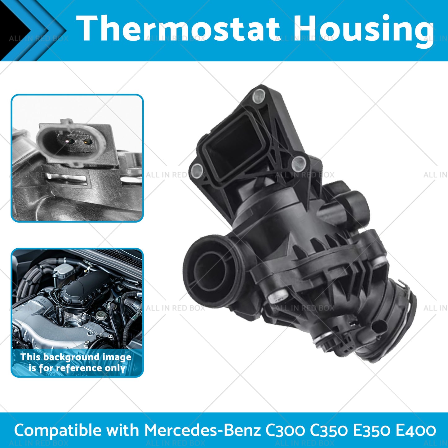 {{ Thermostat Housing Suitable for Mercedes-Benz C300 C350 E350 E400 2762000515 }} - Buy Car Parts Online at {{ Kaka Auto Parts }}.