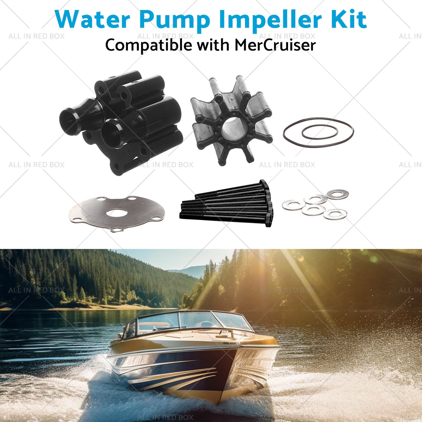 {{ Water Pump Impeller Kit Suitable for 46-807151A14 18-3150 MerCruiser }} - Buy Car Parts Online at {{ Kaka Auto Parts }}.
