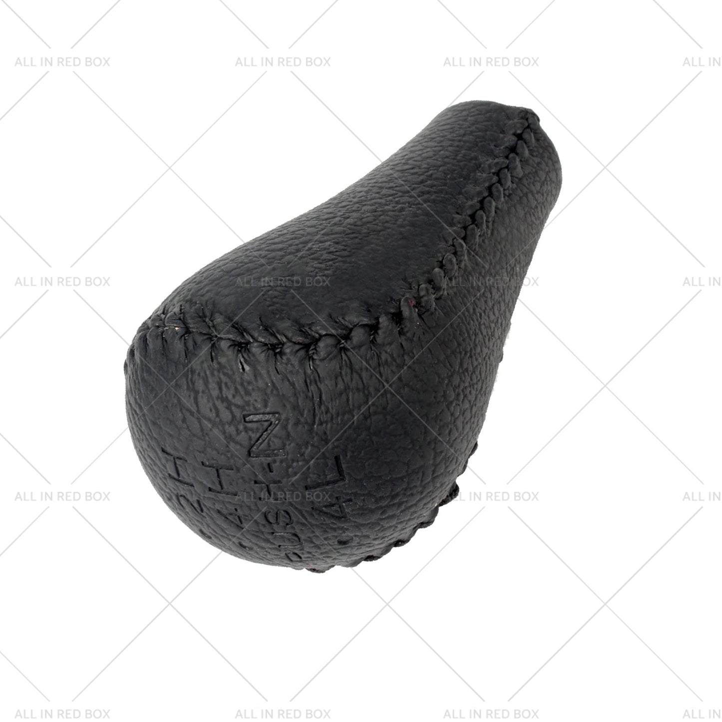 Black 2x Leather Transfer Case and Gear Shift Knobs Suitable for Nissan Patrol GQ GU
