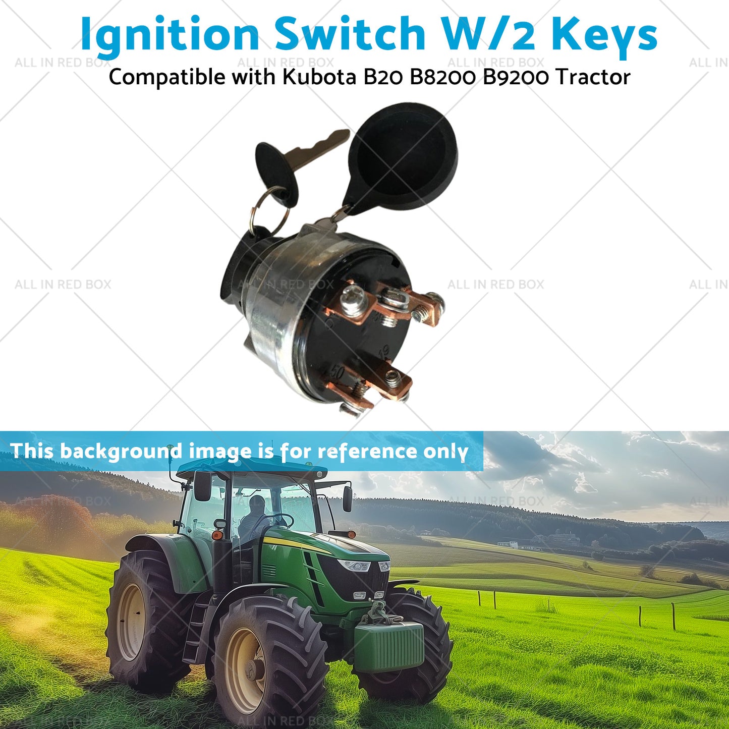{{ 67800-55160 Ignition Switch W or 2 Keys Suitable for Kubota B20 B8200 B9200 Tractor }} - Buy Car Parts Online at {{ Kaka Auto Parts }}.