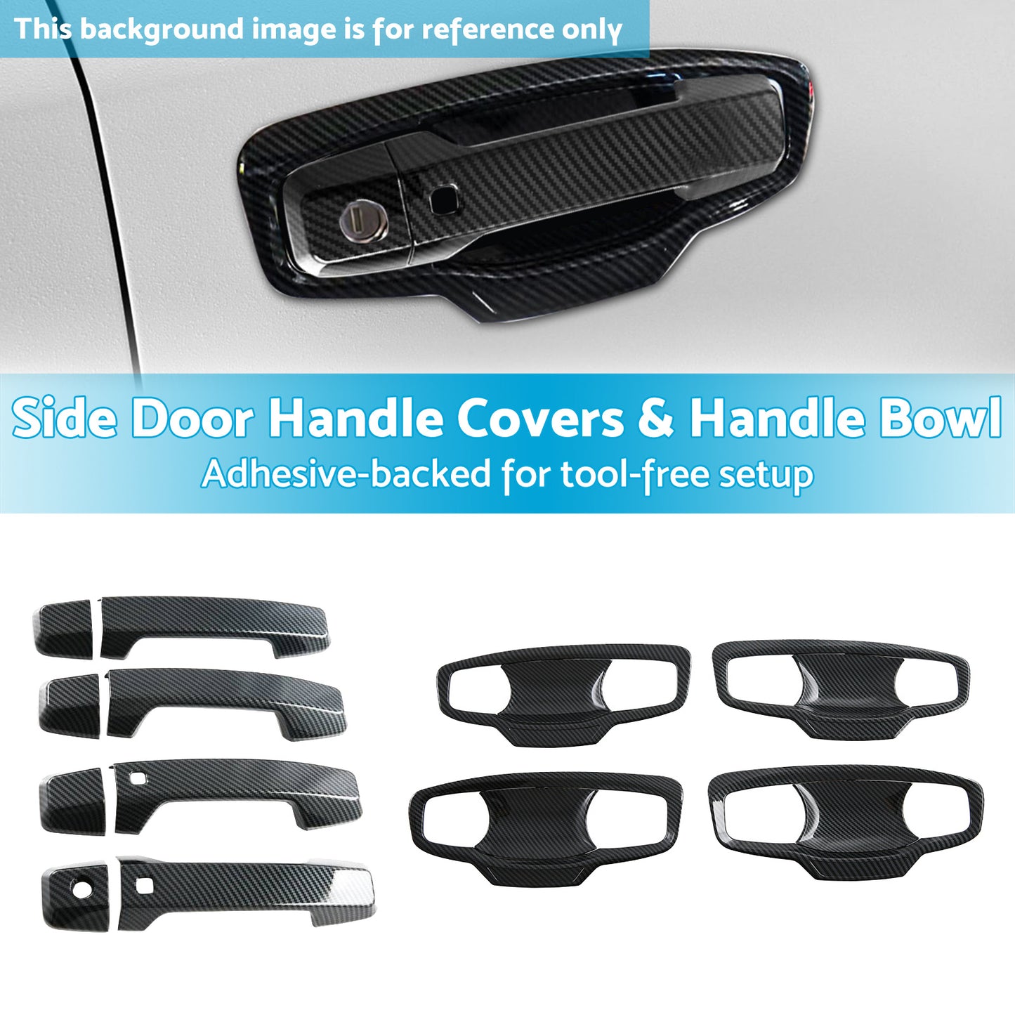 {{ Side Door Handle Covers & Handle Bowl Suitable For Mitsubishi Triton L200 23-25 }} - Buy Car Parts Online at {{ Kaka Auto Parts }}.