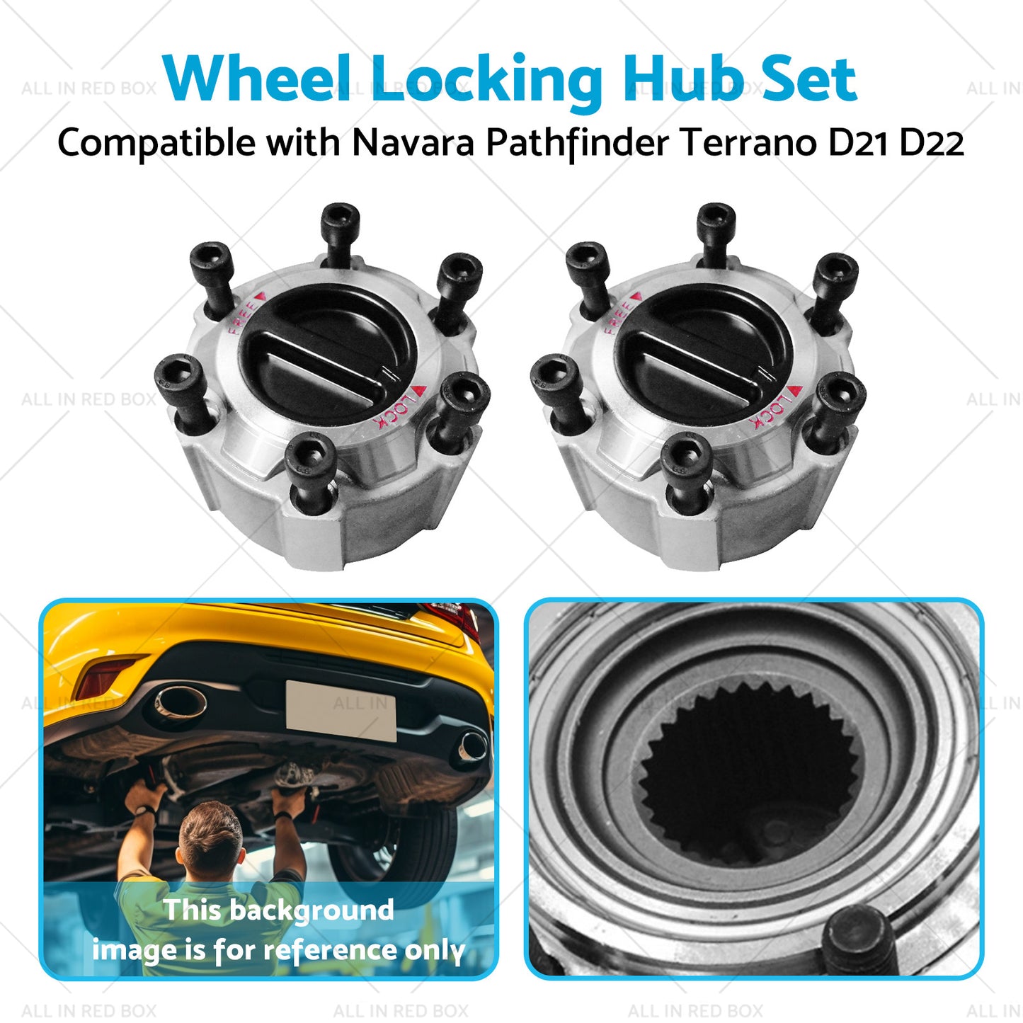 {{ Wheel Locking Hub Set Suitable for 90-16 Navara Pathfinder Terrano D21 D22 }} - Buy Car Parts Online at {{ Kaka Auto Parts }}.