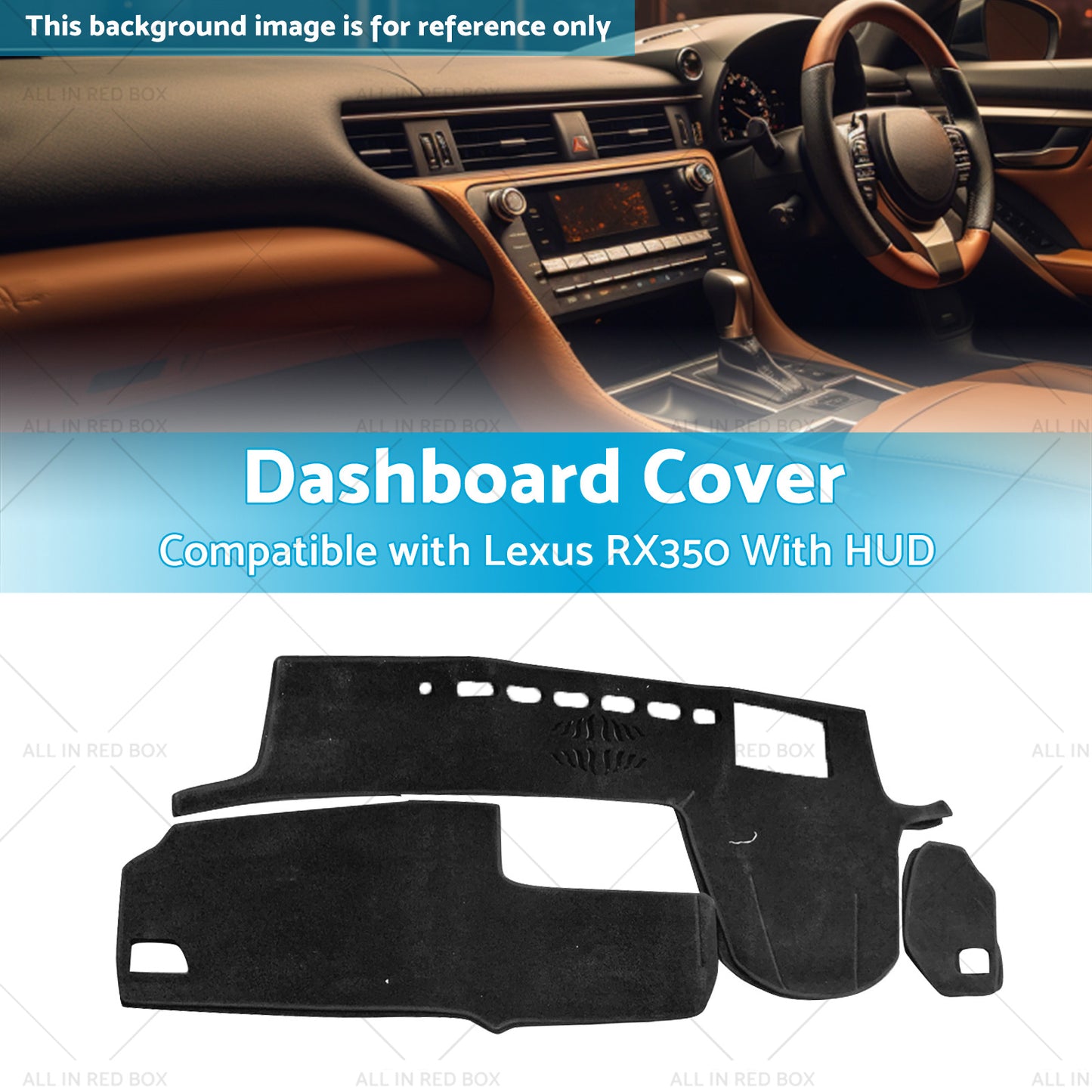 {{ Non-Slip Dash Mat Suitable For Lexus RX RX350 2016-2020 With HUD Dashboard Cover }} - Buy Car Parts Online at {{ Kaka Auto Parts }}.