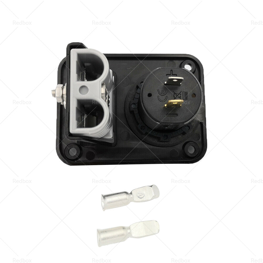 {{ 50 Amp Plug Dual USB Socket Flush Mount Recessed Plate QC 3. 0 3. 1A Port }} - Buy Car Parts Online at {{ Kaka Auto Parts }}.