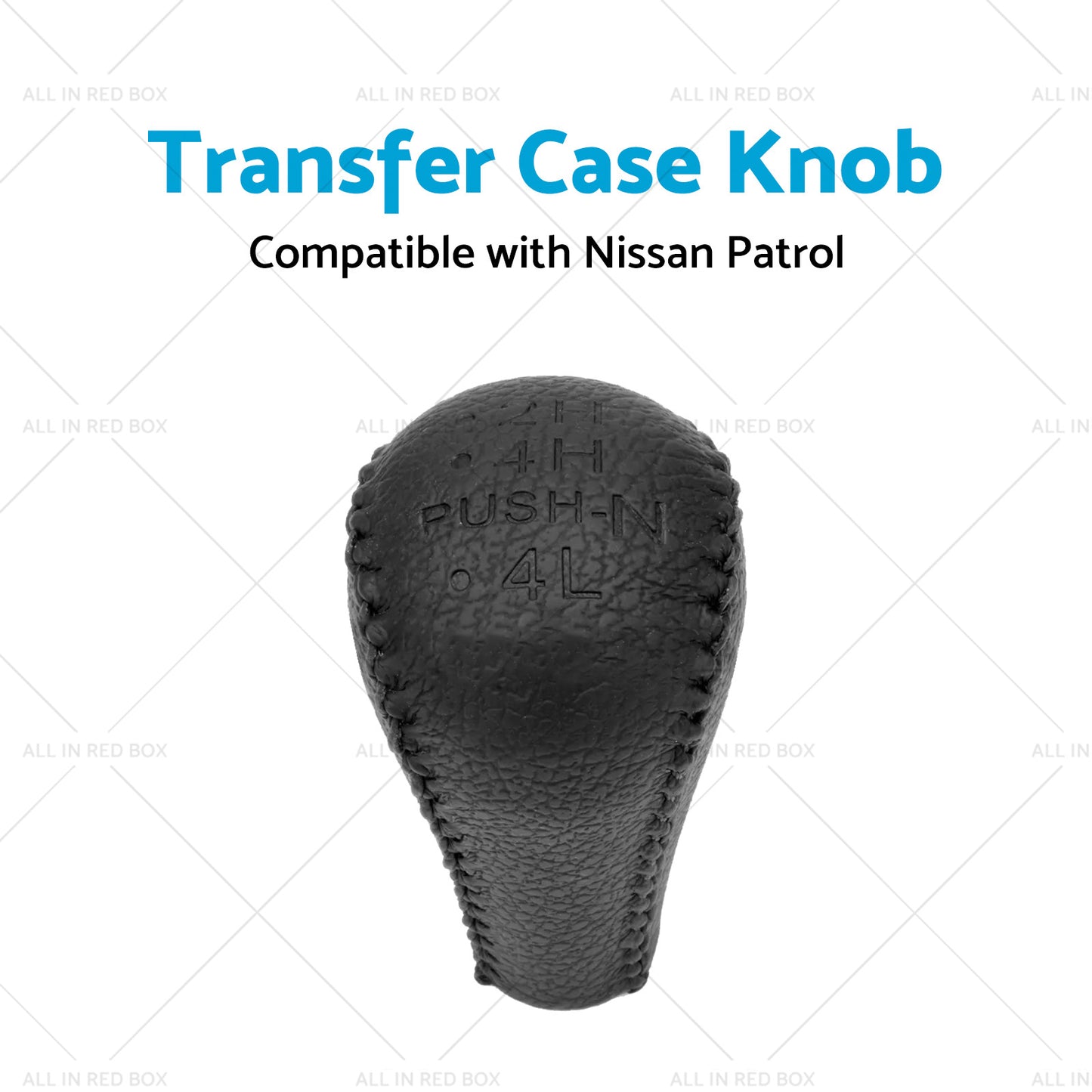 {{ 1PCS Black Leather Transfer Case Knob Suitable for Nissan Patrol GU Y61 GQ Y62 }} - Buy Car Parts Online at {{ Kaka Auto Parts }}.