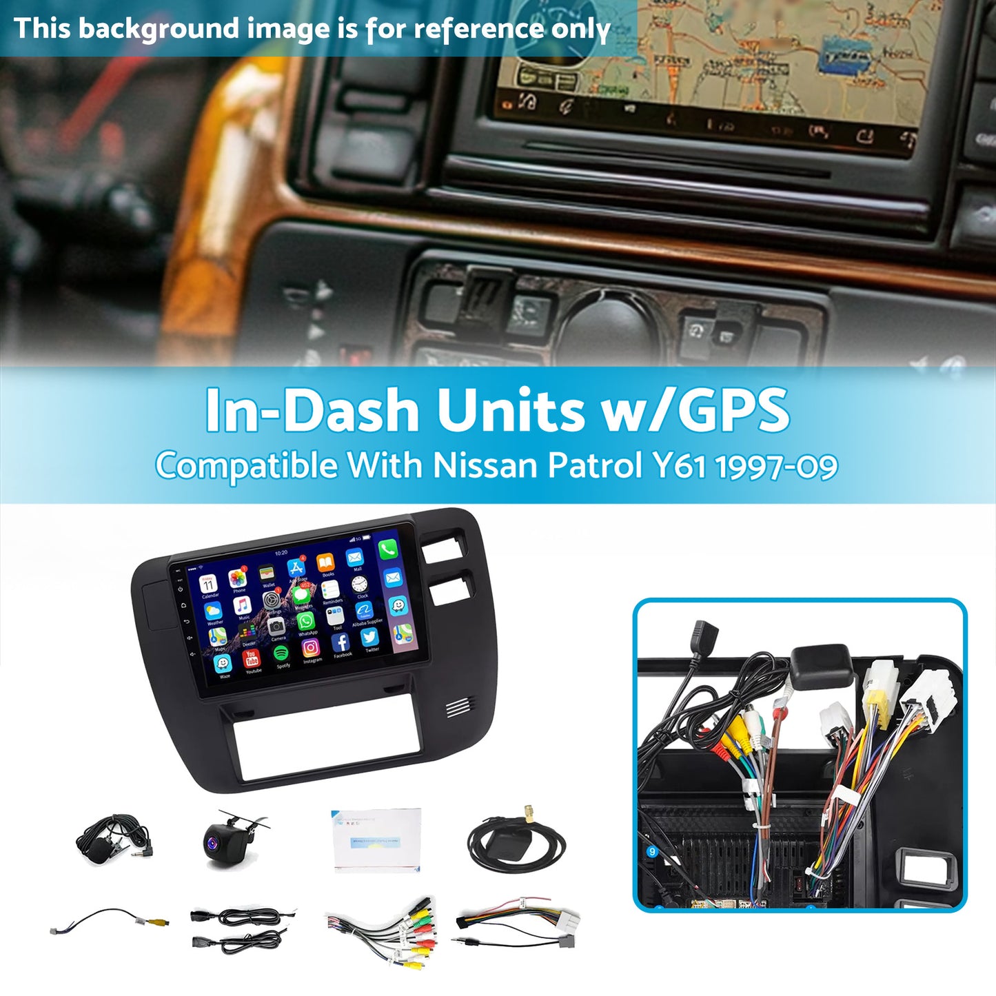 {{ 9in Multimedia Head Unit Suitable For Nissan Patrol 1997-2009 Right-Hand Drive }} - Buy Car Parts Online at {{ Kaka Auto Parts }}.