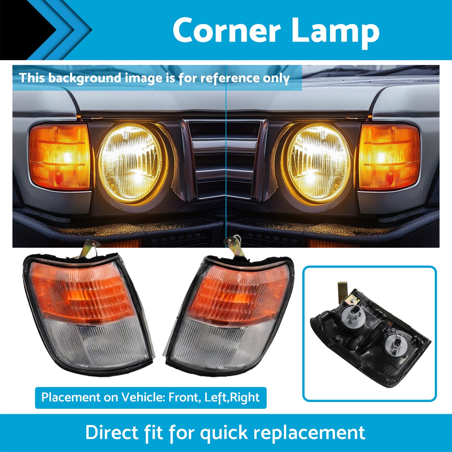 {{ Signal Light Turn Brake Lamp LH+RH Suitable For Mitsubishi Pajero Montero }} - Buy Car Parts Online at {{ Kaka Auto Parts }}.