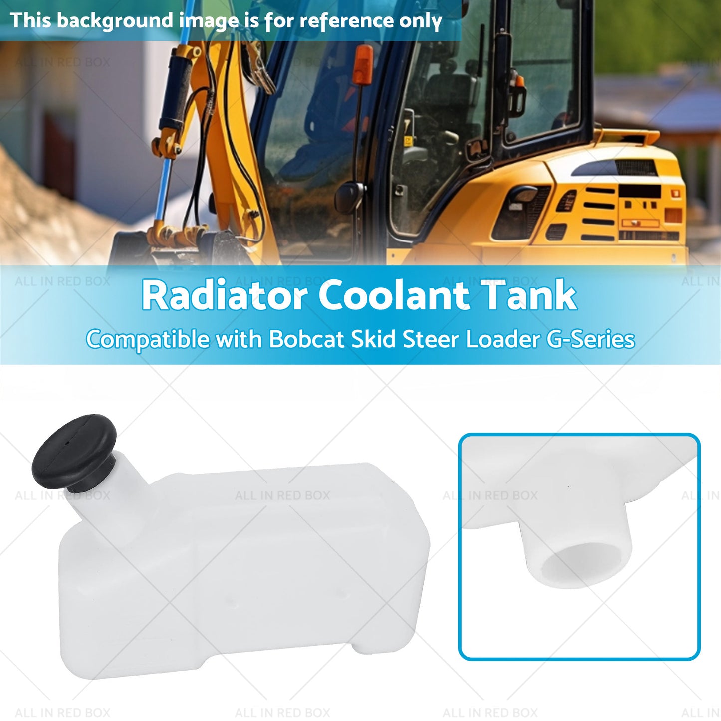 {{ Radiator Water Coolant Reservoir Tank Suitablefor Bobcat 653 742 743 751 6576660 }} - Buy Car Parts Online at {{ Kaka Auto Parts }}.